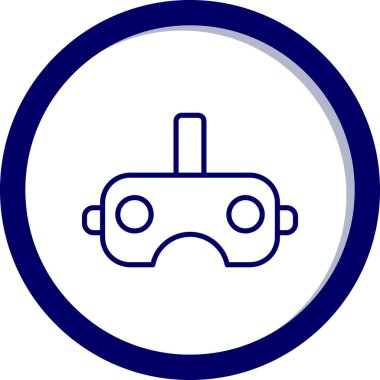 VR simge vektör illüstrasyonu