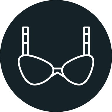 gözlük simgesinin vektör illüstrasyonu