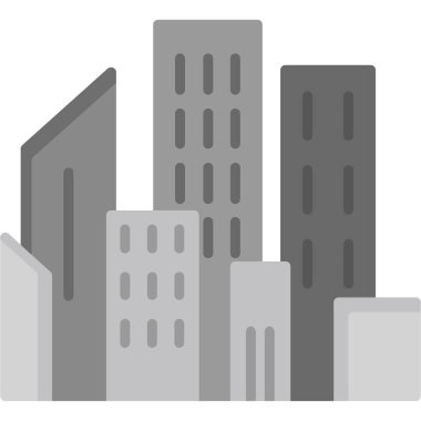 Gökdelen simgesi, vektör illüstrasyonu