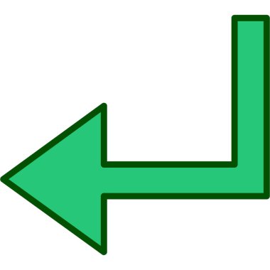 Sol ince çizgi vektör simge açmak