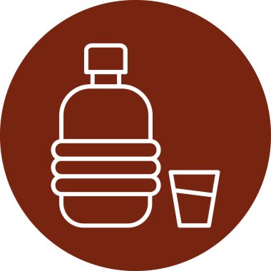 Su şişesi. Basit tasarım