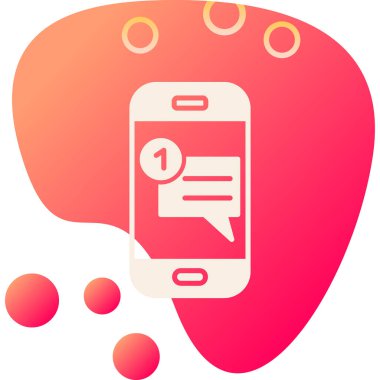 Sohbet yorumu konuşma konuşma simgesi - düz çizgi biçimi