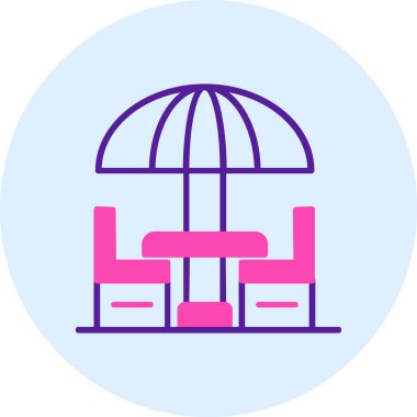 Plaj simge vektör çizim