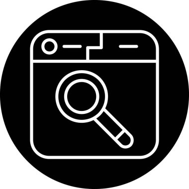 tarayıcı simgesi vektör illüstrasyonu