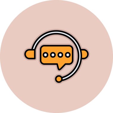 Beyaz arkaplanda metin sohbet simgesi olan satır konuşma balonu. Mesaj simgesi. İletişim ya da yorum baloncukları. Renkli konsept. vektör.