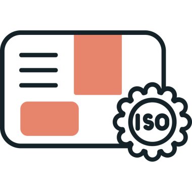 Sertifika ikonu vektör illüstrasyonu