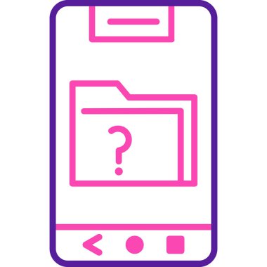 Cep telefonu. Web simgesi basit illüstrasyon