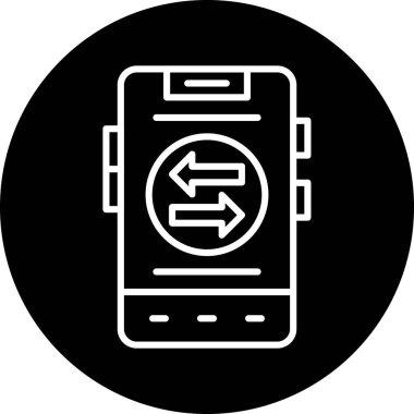 akıllı telefon simgesi vektör illüstrasyonu