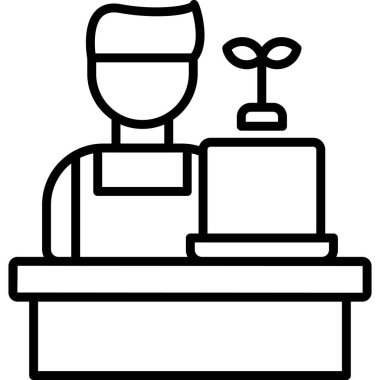 Masa masası simgesi ana hat biçiminde