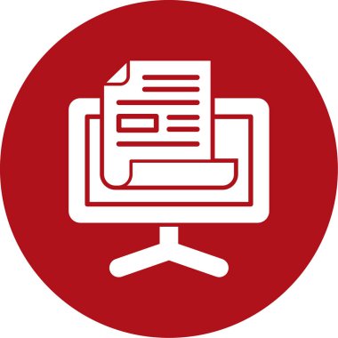 belge simgesi vektör illüstrasyonu