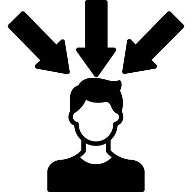 Beyaz arkaplanı olan bir adamın vektör çizimi