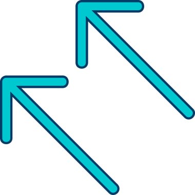 ok sol yön simgesi doldurulmuş - taslak biçimi