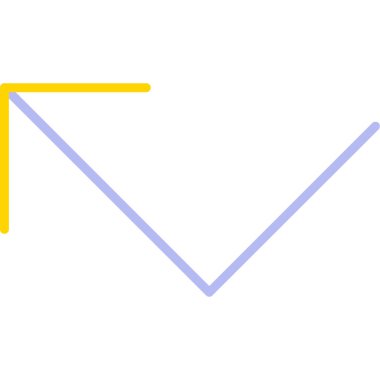 ok simgesi beyaz arkaplanda izole edildi