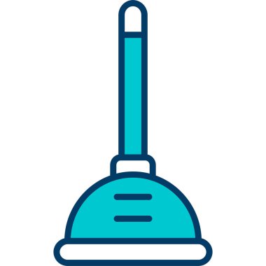 Mavi bir ölçü kabının vektör illüstrasyonu