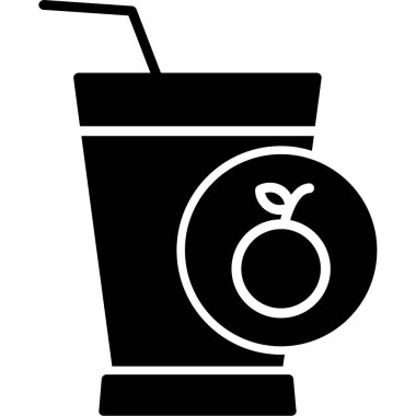 meyve suyu içecek vektör simgesi