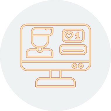 seo modern simgesinin vektör illüstrasyonu