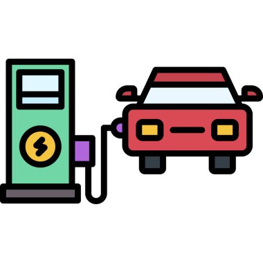 araba yakıtı renk vektör simgesi kolayca değiştirebilir ya da düzenleyebilir