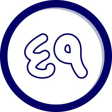 Mavi ve beyaz arkaplan simgesinin vektör çizimi