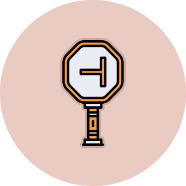 Yol simgesi vektör illüstrasyonu