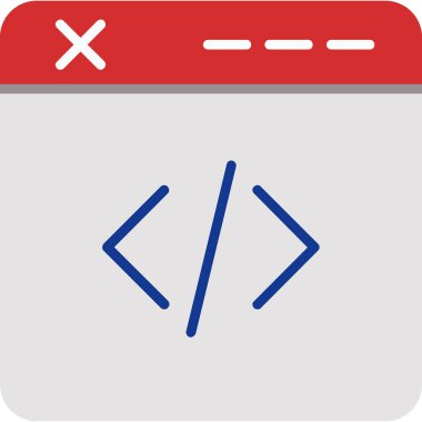 ana hat biçiminde kod kodlama simgesi