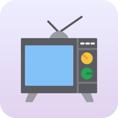 televizyon simgesi vektör illüstrasyonu