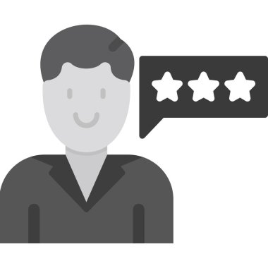 derecelendirme düz vektör simgesi