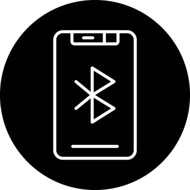 Cep telefonu simgesi, vektör illüstrasyonu