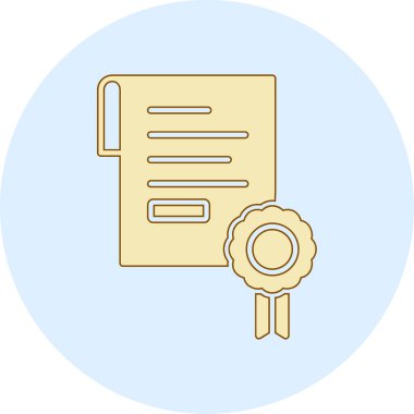 Modern bir belgenin vektör illüstrasyonu