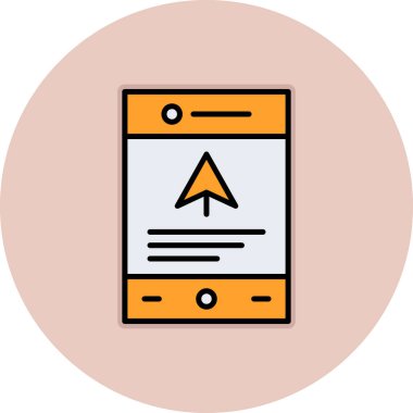 Modern simgenin vektör illüstrasyonu ilerleme eksikliği