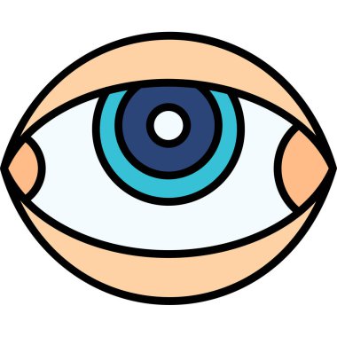 Göz simgesi vektör illüstrasyonu