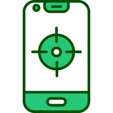 Futbol ikonu olan akıllı telefon, vektör illüstrasyon tasarımı