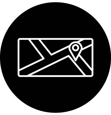 Konum Vektörü Şekil Simgesi Tasarımı