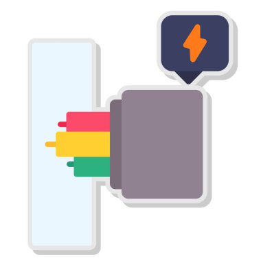 usb flash disk vektör illüstrasyonu