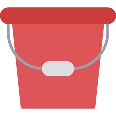 Kova düz vektör simgesi