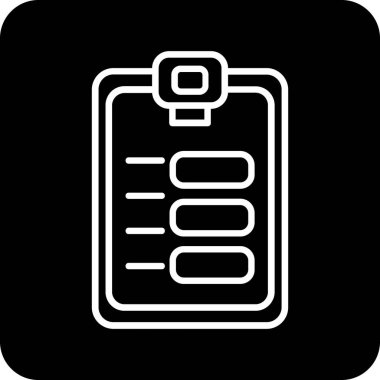 Bir pano simgesinin vektör illüstrasyonu