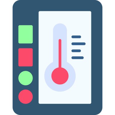 termometre modern simge, vektör illüstrasyonu