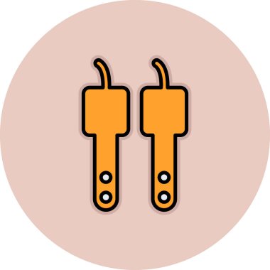 Fiş. Web simgesi basit illüstrasyon