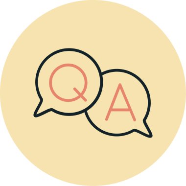 Sohbet simgesinin vektör illüstrasyonu