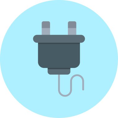 elektrik prizi simgesi ile doldurulmuş dış hat biçimi