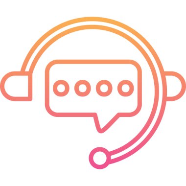 Konuş. Web simgesi basit illüstrasyon