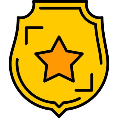 Madalya simgesi, vektör illüstrasyonu