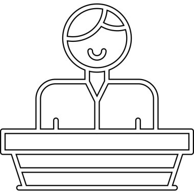 Çizgi film karakteri vektör çizimi grafik tasarımı olan bir adam