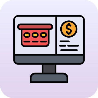 bilgisayar web simgesi basit tasarım