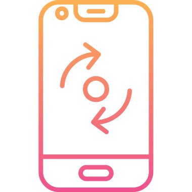 cep telefonu simgesi vektör çizimi