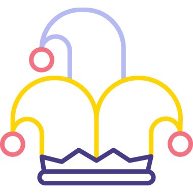 taç simgesi vektör illüstrasyonu