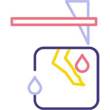 kan damlası ikon vektör çizelgesi çizimi