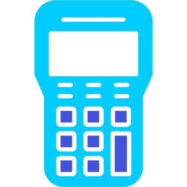 Hesap makinesi simgesi. Web için hesap makinesi vektör simgelerinin basit çizimi