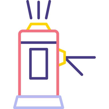 İç bakalım. Web simgesi basit illüstrasyon