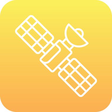 Uydu Simgesi, vektör illüstrasyonu