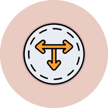 Ok. Web simgesi basit illüstrasyon